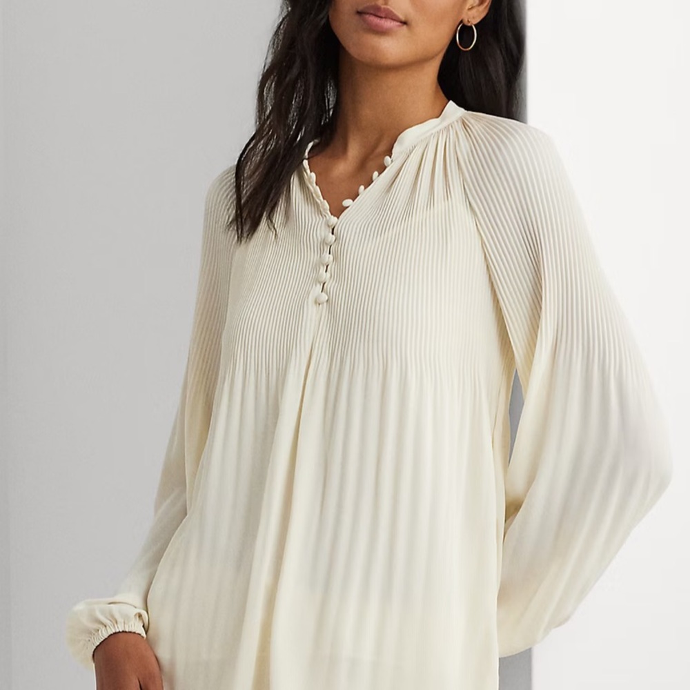 Ralph Lauren Pleated Georgette Blouses